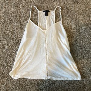 White flowy tank top
